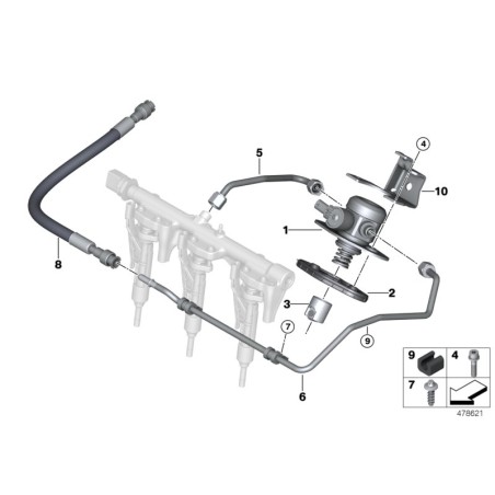 Suiveur de came - Pièce d'origine BMW 11327601233