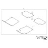 Tapis de sol en moquette anthracite - Pièce d'origine BMW 51477007313 Tapis de sol en moquette anthracite - Pièce d'origine BMW 51477007313