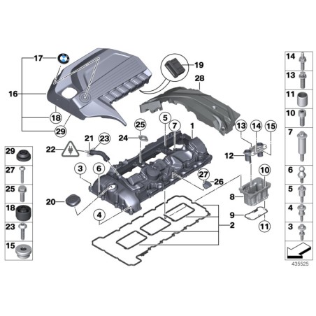 Tuyau de ventilation CCV - Pièce d'origine BMW 11127599753
