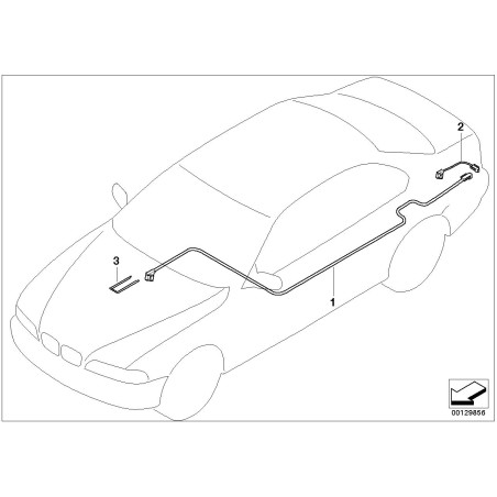 Câble de changeur de CD - Pièce d'origine BMW 61126904074