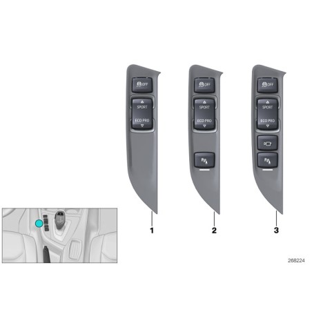 Unité de commande de la console centrale Lhd - Pièce d'origine BMW 61319252913