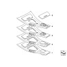 Housse de console centrale - Pièce d'origine BMW 51167903960 Housse de console centrale - Pièce d'origine BMW 51167903960