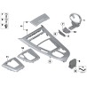 Plaque de garniture latérale de console centrale noire - Pièce d'origine BMW 51169181369 Plaque de garniture latérale de console centrale noire - Pièce d'origine BMW 51169181369