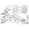 Garniture de console centrale - Pièce d'origine BMW 51167077663 Garniture de console centrale - Pièce d'origine BMW 51167077663