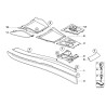 Garniture de console centrale - Pièce d'origine BMW 51166954947 Garniture de console centrale - Pièce d'origine BMW 51166954947
