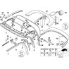 Rail central gauche - Pièce d'origine BMW 54318397653 Rail central gauche - Pièce d'origine BMW 54318397653