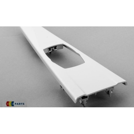 Panneau de garniture de console central en satin argenté - Pièce d'origine BMW 51169218920