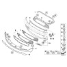 Grille de calandre en maille de section centrale - Pièce d'origine BMW 51132751290 Grille de calandre en maille de section centrale - Pièce d'origine BMW 51132751290