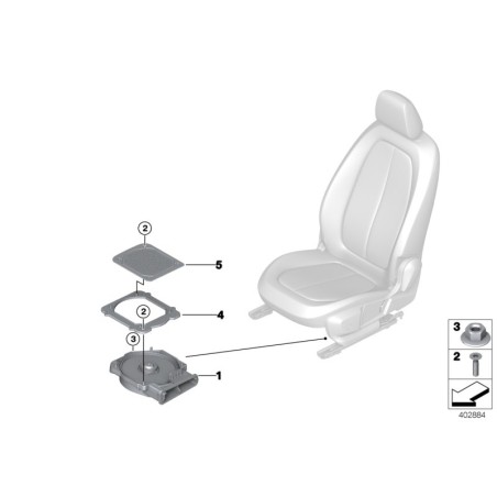 Basse centrale gauche - Pièce d'origine BMW 65139275995