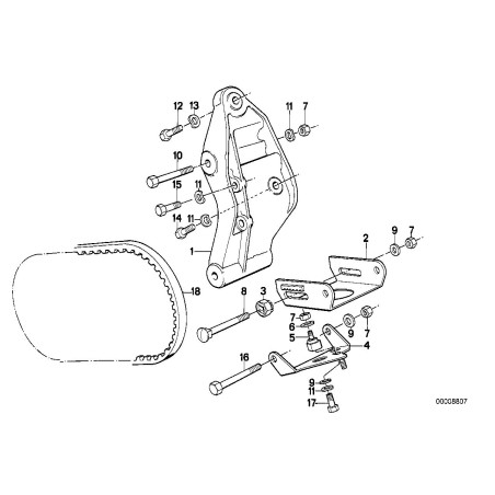 Tendeur de chaîne - Pièce d'origine BMW 64551714458