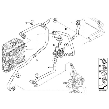 Soupape de changement - Pièce d'origine BMW 64126951814 Soupape de changement - Pièce d'origine BMW 64126951814
