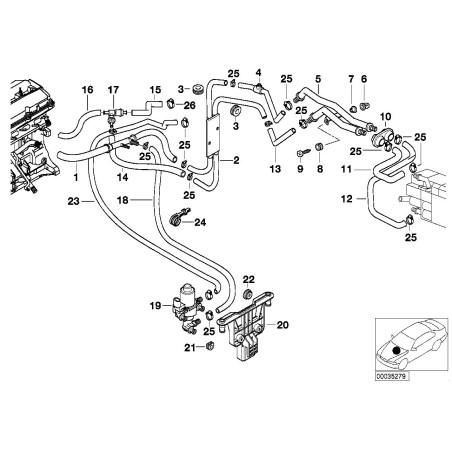 Soupape de retenue - Pièce d'origine BMW 64128379872