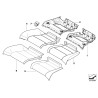 Garniture de couverture de fixation Isofix pour siège enfant - Pièce d'origine BMW 52209112423 Garniture de couverture de fixation Isofix pour siège enfant - Pièce d'origine BMW 52209112423