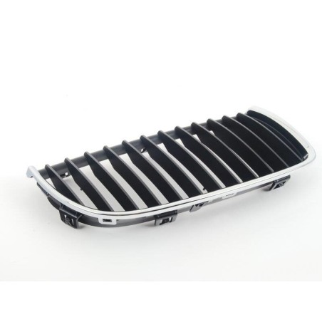 Cadre chromé avec grille noire - Pièce d'origine BMW 51137120008