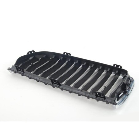 Cadre chromé avec grille noire - Pièce d'origine BMW 51137120008