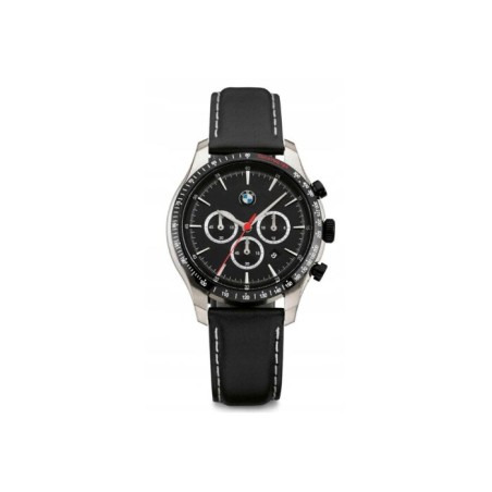 Montre-bracelet en cuir avec chronographe - Pièce d'origine BMW 80262467631 Montre-bracelet en cuir avec chronographe - Pièce d'origine BMW 80262467631