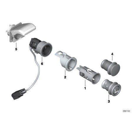 Prise allume-cigare - Pièce d'origine BMW 61346977679