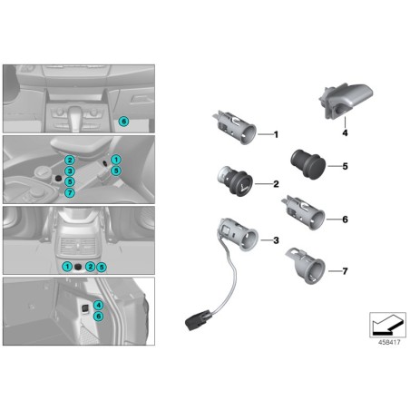 Prise allume-cigare - Pièce d'origine BMW 61346977681