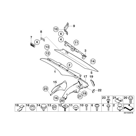 Boulon de serrage - Pièce d'origine BMW 51711933719