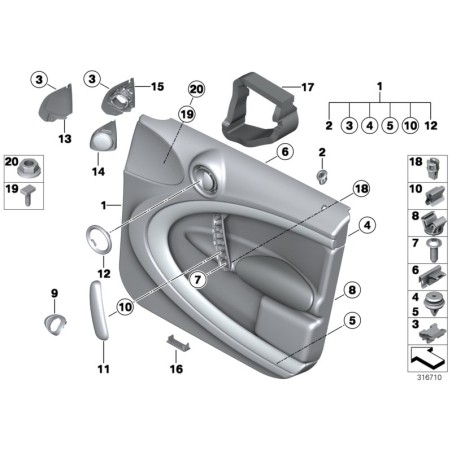 Collier de serrage - Pièce d'origine BMW 51418225552