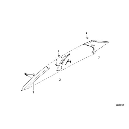 Pince - Pièce d'origine BMW E36E36 M3 51718151484 Pince - Pièce d'origine BMW E36E36 M3 51718151484