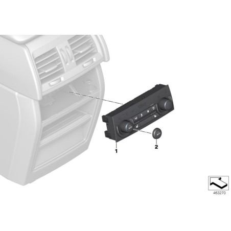 Kit de réparation du bouton de contrôle du climat - Pièce d'origine BMW 61319393931