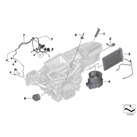 Capteur de température de contrôle climatique - Pièce d'origine BMW 64116929095