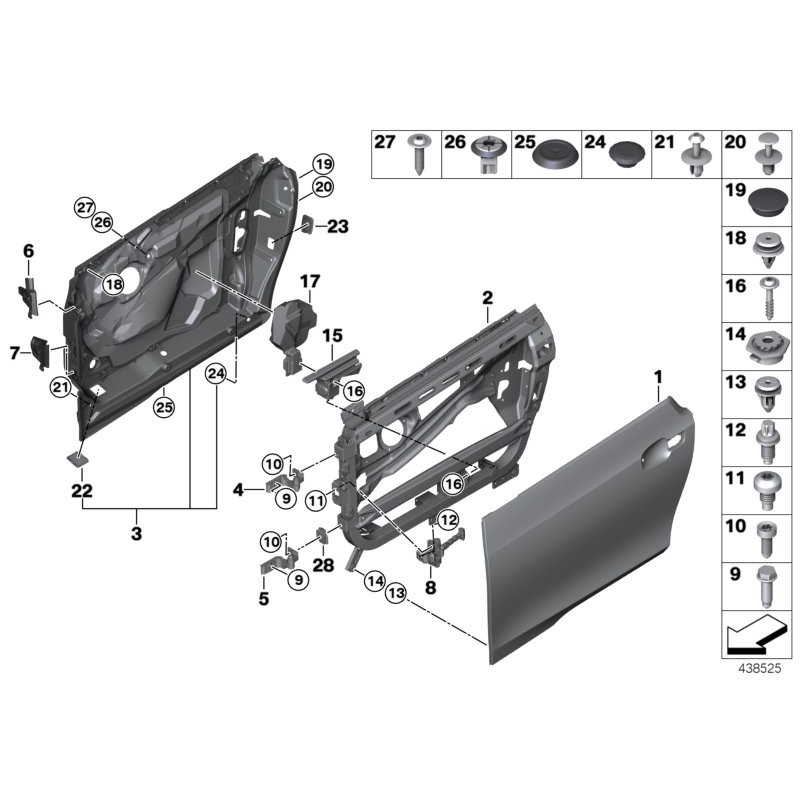 Clip - Pièce d'origine BMW 51007355279