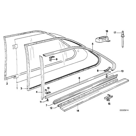 Clip - Pièce d'origine BMW 51131804205