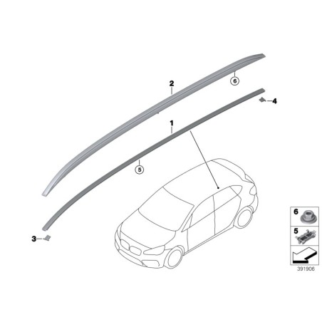 Clip - Pièce d'origine BMW 51137291271