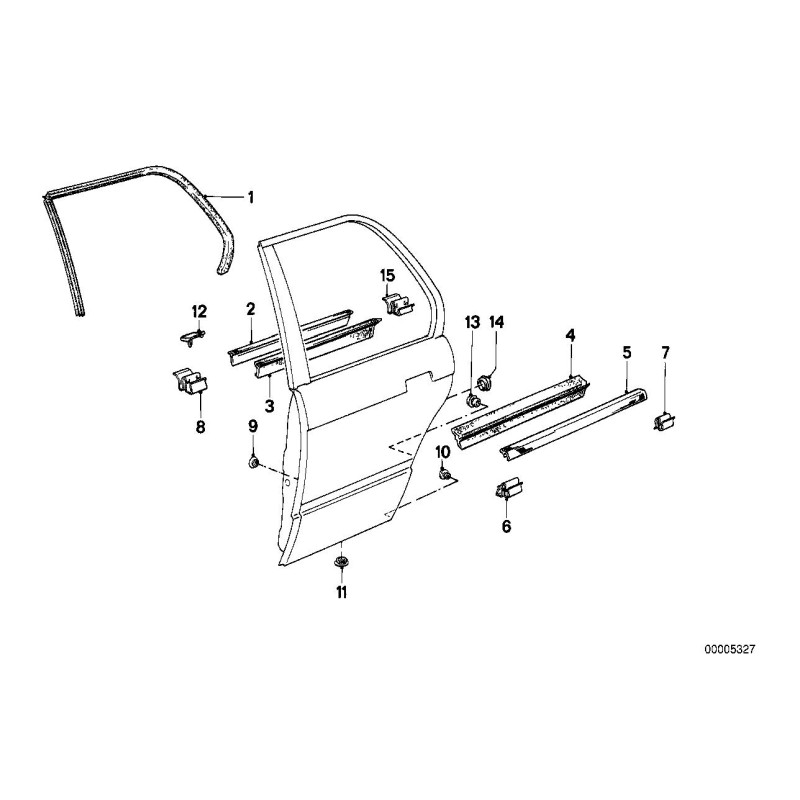 Clip - Pièce d'origine BMW 51211876087