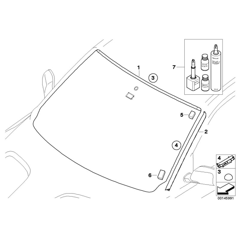 Clip - Pièce d'origine BMW 51313448374