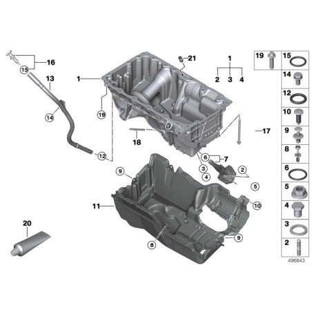 Clip - Pièce d'origine BMW 51337025635