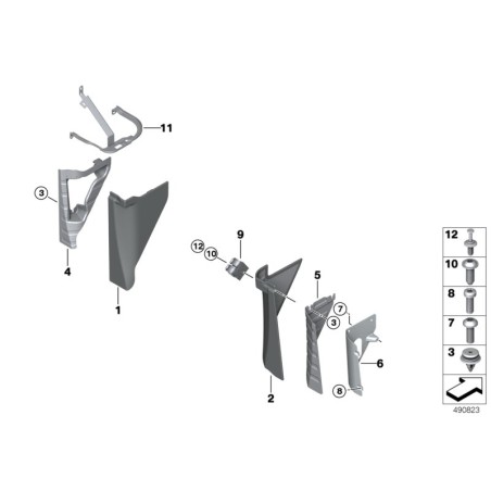 Clip - Pièce d'origine BMW 51417007479