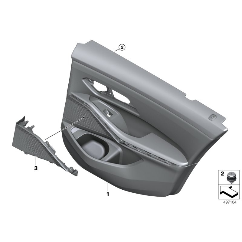 Clip - Pièce d'origine BMW 51417325082