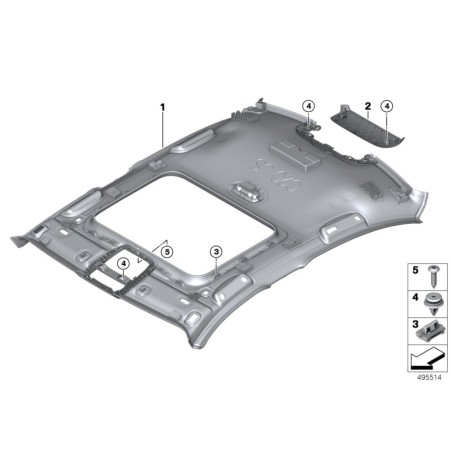 Clip - Pièce d'origine BMW 51437001491