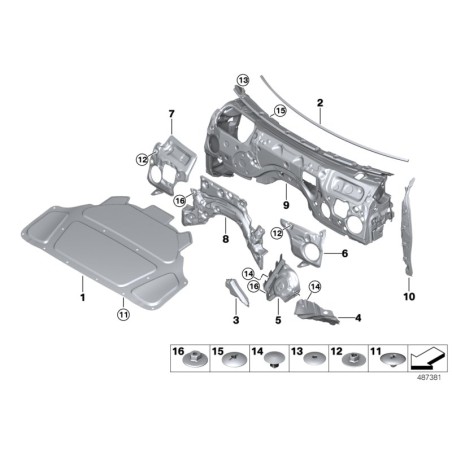 Clip - Pièce d'origine BMW 51488114499