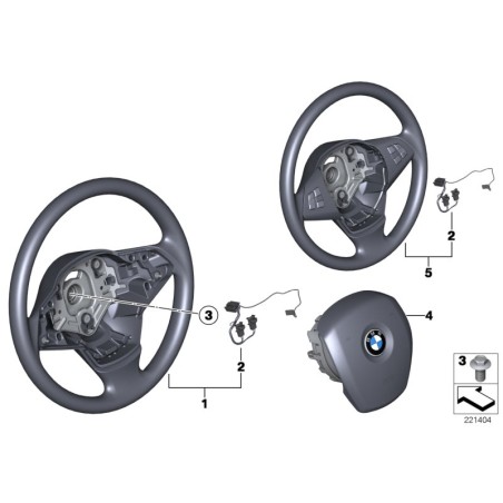 Harnais de connexion du ressort de l'horloge - Pièce d'origine BMW 32306998946