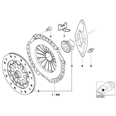 Butée de débrayage - Pièce d'origine BMW 21517521471