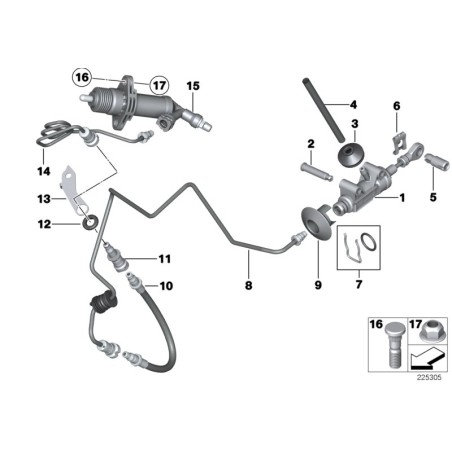 Cylindre esclave d'embrayage - Pièce d'origine BMW 21526785964