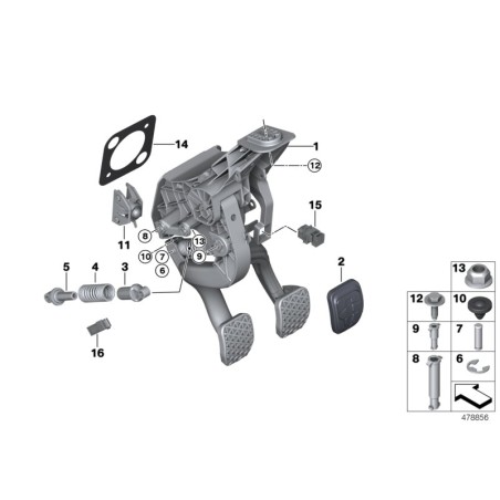 Interrupteur d'embrayage - Pièce d'origine BMW 35426876898