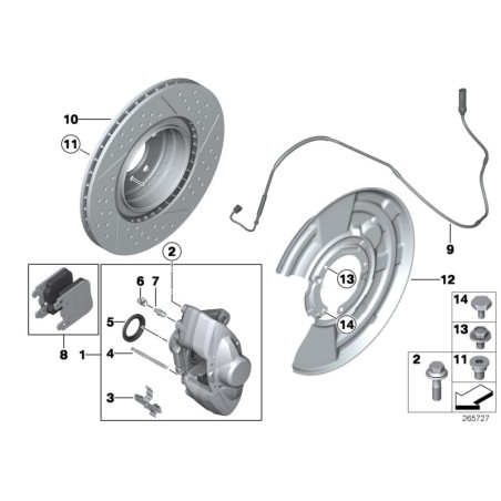 Vis à collier - Pièce d'origine BMW 34203414763