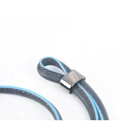 Collection Lanyard Cuir Nappa Métal Bleu/noir - Pièce d'origine BMW 80232411535 Collection Lanyard Cuir Nappa Métal Bleu/noir - Pièce d'origine BMW 80232411535