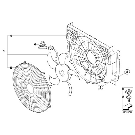 Enveloppe de compression - Pièce d'origine BMW 64546906106 Enveloppe de compression - Pièce d'origine BMW 64546906106