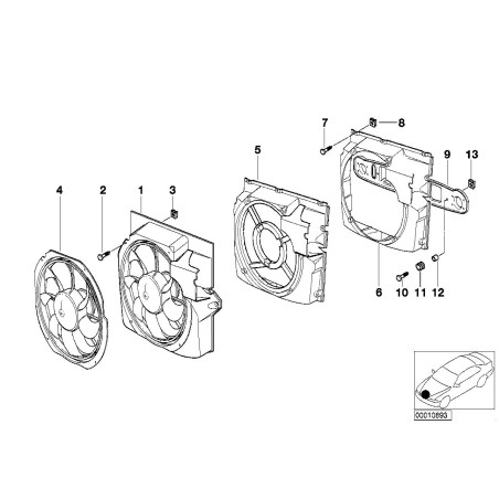 Enveloppe de compression - Pièce d'origine BMW 64548391407