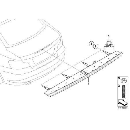Ressort de compression - Pièce d'origine BMW 63257211238