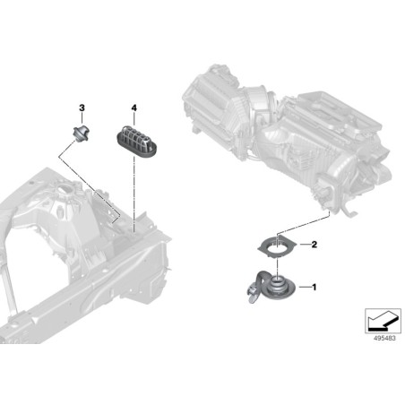Eau de condensation - Pièce d'origine BMW 64119301572