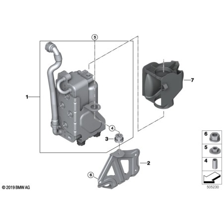 Condenseur de climatisation avec sécheur - Pièce d'origine BMW 64509367096