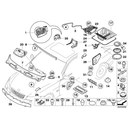 Pièce de connexion - Pièce d'origine BMW 51717147002