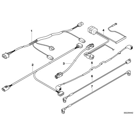 Fil de connexion pour USB/HUB - Pièce d'origine BMW 61119137935